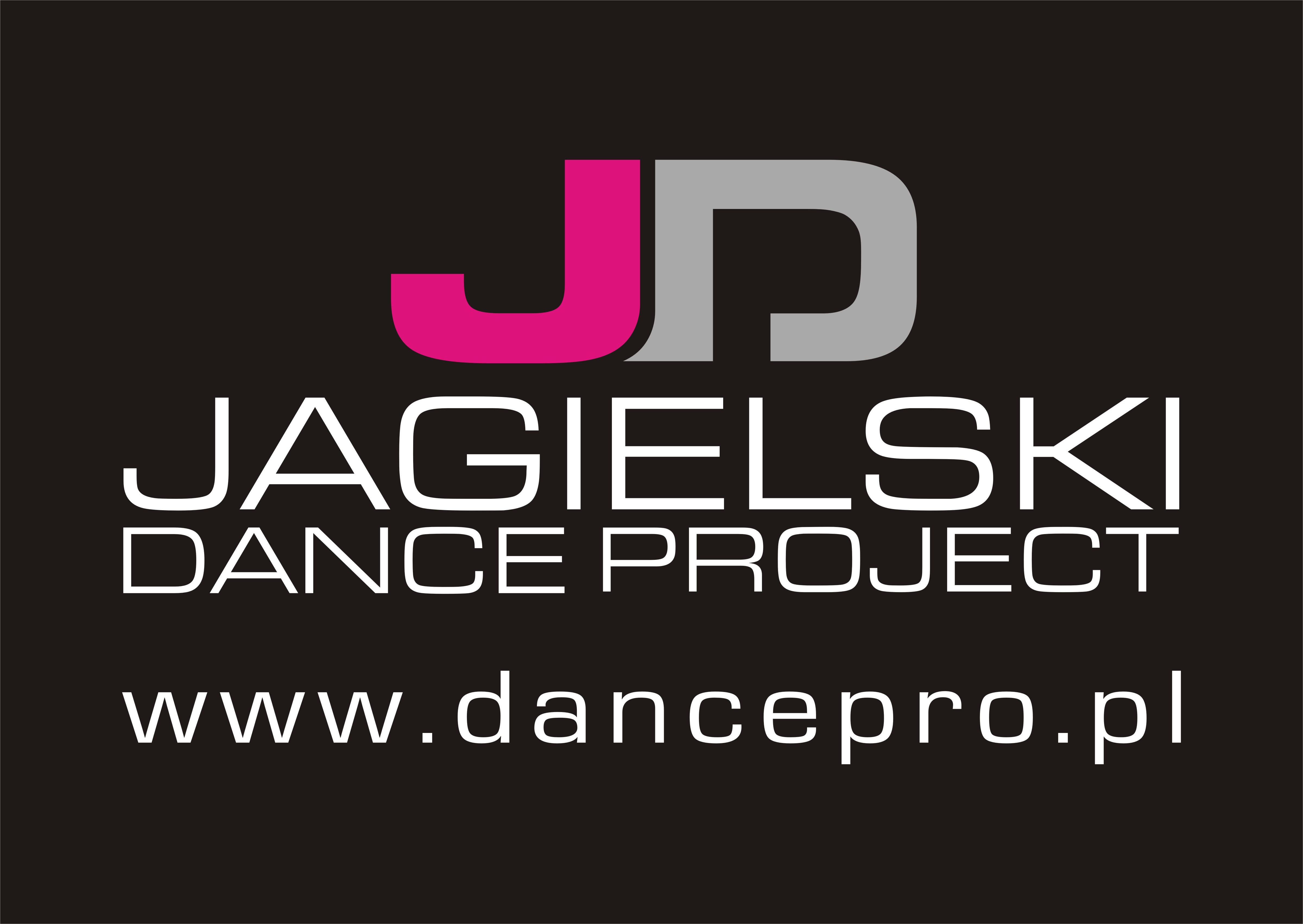 logo jagielski dance project czarne z adresem www rgb