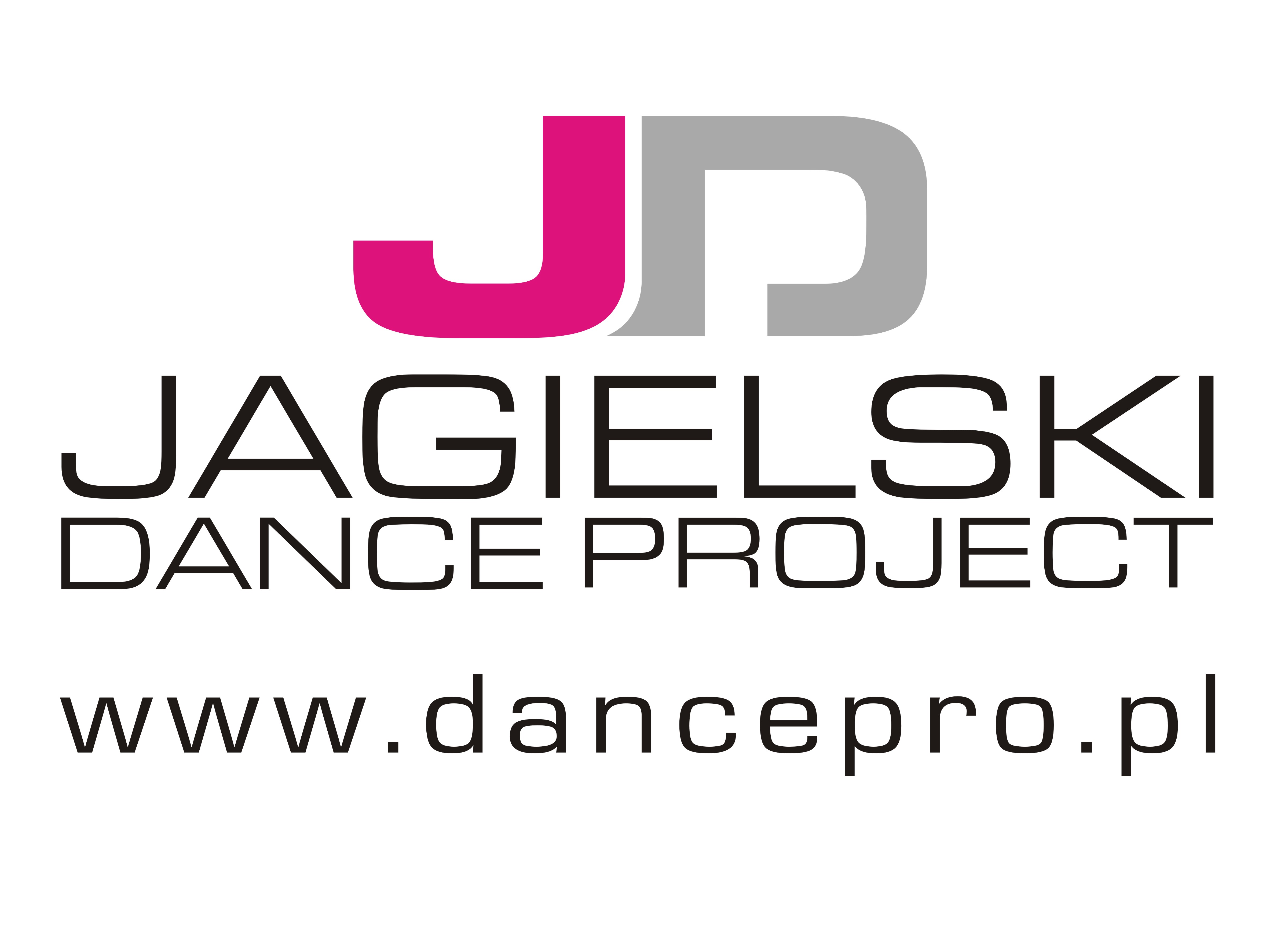 logo jagielski dance project z adresem www rgb