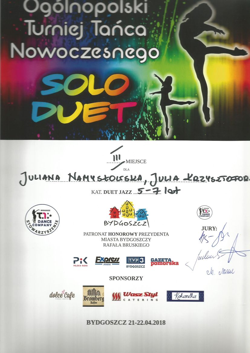 Dyplom 08 – Solo Duet 2018 – Jagielski Dance Project taniec Toruń