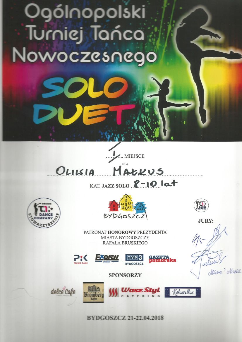 Dyplom 12 – Solo Duet 2018 – Jagielski Dance Project taniec Toruń