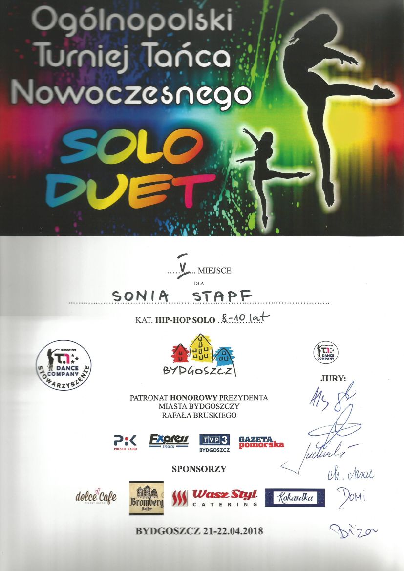 Dyplom 22 – Solo Duet 2018 – Jagielski Dance Project taniec Toruń