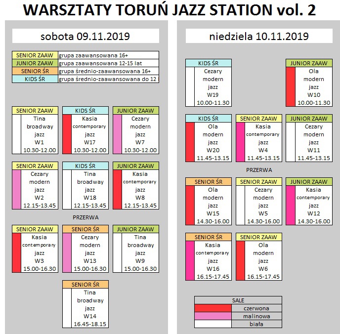 Grafik Toruń Jazz Station 2020 – Szkoła Tańca Jagielski Dance Project