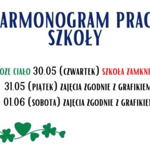 Harmonogram Pracy Szkoły